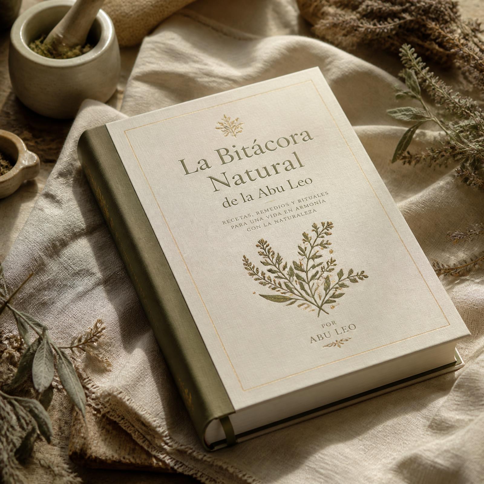 La Bitácora Natural de la Abu Leo — libro principal sobre lino cálido
